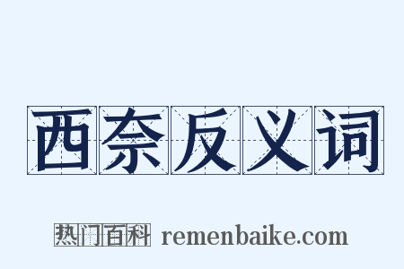 西奈反义词是什么意思的图片